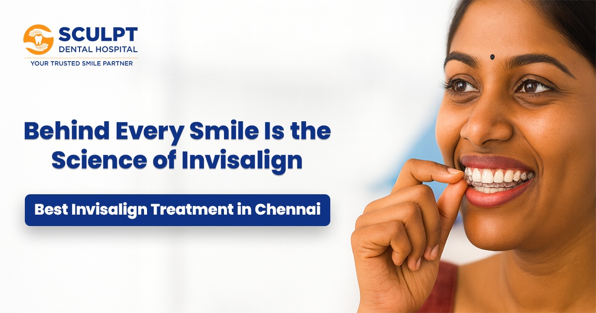 Science of invisalign Best Invisalign Treatment in Chennai Best Dental Hospital in Chennai Sculpt Dental Hospital